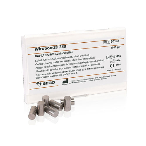 Wirobond 280 Métal Armature Céramique Bego - Sans Nickel Non Béryllié.