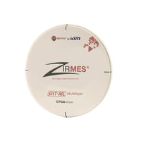 ZIRMS 3D SHTML Zirrcone DISC 98 x 14 mm translúcido de degradado natural.